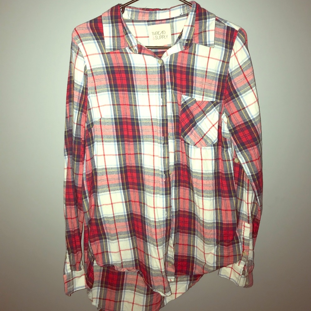 Long sleeve flannel button up
